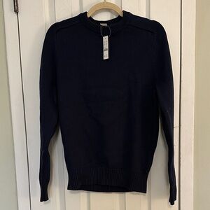 J. Crew Men's Navy Crewneck Sweater